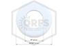 Pipe Wall Plate | FPPI | Plastic | White | 1-1/2 in. IPS | 2 in. Inner Diameter | Dimensions