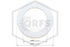 Pipe Wall Plate | FPPI | Plastic | White | 5 in. IPS | 5-5/8 in. Inner Diameter | Dimensions