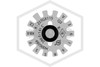 Victaulic™ V3616 Pendent Dry Sprinkler | Recessed | QR | Electroless Nickel | 286F | Deflector