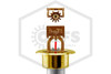 Reliable™ R5734 Dry Horizontal Sidewall Sprinkler | 12 in. | QR | 5.6K | Recessed Escutcheon | Brass | 155F | H002111200