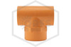 CPVC Threaded Tee Adapter 1 in. x 1 in. x 1/2 in. | Viking BlazeMaster™ | V5012SBI-130