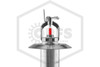 Victaulic™ V3611 Horizontal Sidewall Dry Sprinkler | Flush | SR | Electroless Nickel | 155F | Alt Side