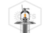 Victaulic™ V3611 Horizontal Sidewall Dry Sprinkler | Flush | SR | Electroless Nickel | 135F | Alt Side