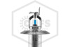 Victaulic™ V3611 Horizontal Sidewall Dry Sprinkler | Flush | SR | Electroless Nickel | 286F | Side