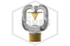 Tyco™ ProtectoSpray D-3 Directional Nozzle | 95 Degree Angle | No. 32 Orifice | .438 in. Minimum Diameter | Chrome Plated Bronze | 49-332-9-095