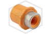 CPVC Female Sprinkler Head Adapter | 3/4 in. x 1/2 in. Reinforced Plastic Thread with Positioning Ring | Spears FlameGuard™ | R4235-101SR