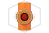 CPVC SofTorque™ SR Sprinkler Head Tee | 1 in. x 1/2 in. x 1 in. Gasket Sealed Reinforced Plastic Thread | Spears FlameGuard™ | 4203-122GSR