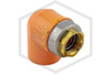 CPVC TorqueSafe™ 90 Degree Sprinkler Head Elbow | 1 in. x 1/2 in. Gasket Sealed Brass Thread | Spears FlameGuard™ | 4207-130 G