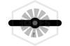 Tyco™ EA-1 ProtectoSpray Spray Nozzle | 325F | 1/4 in. Orifice | 110 Degree Spray Angle | Chrome |  49-710-6-325