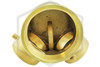 Exposed FDC | Angled | Single Clapper | Auto Spkr | 4 in. x 2-1/2 in. x 2-1/2 in. NST | Cast Brass | QRFS™ | Clapper