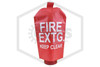 Fire Extinguisher Cover | Red | 5 lb. to 10 lb. | FE-1 | QRFS™