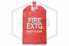 Extinguisher Cover with Window | ABC Dry Chemical | 15 lb. to 30 lb.