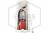 Extinguisher Cabinet | Surface Mount | White | 5 lb.