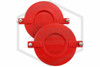 Breakable Cap for FDCs | Plastic | 2-1/2 in. | Set of Two | QRFS™ | Hero Image