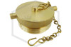 2.5" Brass FDC Plug and Chain