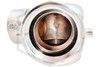 Exposed FDC | Angled | Single Clapper | Auto Spkr | 4 in. x 2-1/2 in. x 2-1/2 in. NST | Cast Chrome | QRFS™ | Inside