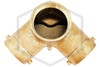 Exposed FDC | Angled | Double Clapper | Auto Spkr | 4 in. x 3 in. x 3 in. NYFD | Cast Brass | QRFS™ | Inside