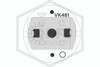 Viking® VK481 Concealed Sidewall Sprinkler | QR | 5.6K | 165F | 17555AC | QRFS | Deflector