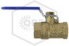 Ball Valve | 1/2 in | Brass | 300 PSI | Other Side Image | QRFS™