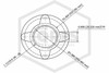 In-Line Check Valve | 1-1/2 in. | Brass | 200 PSI | Connection Dimensions Image | QRFS™