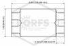In-Line Check Valve | 2 in. | Brass | 200 PSI | Body Dimensions Image | QRFS™
