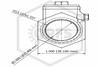 Swing Check Valve | 3/4 in. NPT x NPT | Brass | 200 PSI | Connection Dimensions Image | QRFS™