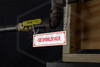Fire Sprinkler Valve Sign | 6 in. x 2 in. | White w/ Red Letters | Installed