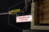 Valve - Do Not Close Sign | 6 in. x 2 in. | White w/ Red Letters | Installed