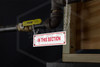 In This Section Sign | 6 in. x 2 in. | White w/ Red Letters | Installed