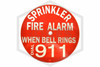 Fire Alarm - Call 911 Sign | 6 in. | Red w/ White Letters