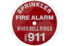 Fire Alarm - Call 911 Sign | 6 in. | Red w/ White Letters | Hero