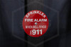 Fire Alarm - Call 911 Sign | 6 in. | Red w/ White Letters | Installed
