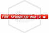 Sprinkler Water Wrap-Around Pipe Marker | 3/4 in. Letters | Fits 3/4 in. to 1 in. Pipe