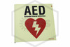 Everlux Glow-in-the-Dark AED Sign | Double-Sided Flag | 6-11/16 in. x 6-11/16 in. | L0603