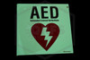 AED Sign | Photoluminescent | Double-Sided Flag | 6-3/4 in.