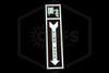 Glow-in-the-Dark Fire Hose Sign | White Arrow and Pictogram on Red | 16 in. x 4 in.