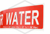 Fire Sprinkler Water Decal | Pipe Markers | 2 in. x 14 in.