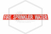 Fire Sprinkler Water Decal | Pipe Markers | 3 in. x 24 in.