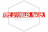 Fire Sprinkler Water Decal | Pipe Markers | 4 in. x 32 in.