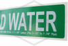 Domestic Cold Water Decal | Pipe Markers | 2 in. x 14 in.
