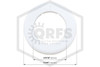 Pipe Wall Plate | Plastic | White | 3 in. IPS | 3-3/8 in. Inner Diameter | Measurements
