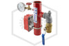 Pre-Assembled Riser | 3 in. | Commercial | Grooved w/ Ball Valve | Hero