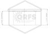 Reliable™ G5 Cleanroom Cover Plate | SR | White | 135F | 3-5/16 in. OD | CG4S0W | Measurements