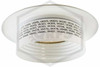 Viking™ E-2 Escutcheon | White Polyester | 1/2 in. Sprinkler | QRFS™ | Label 2