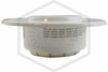 Viking® G-1 Escutcheon | White Polyester | 1/2 in. Sprinkler | QRFS | Label 1