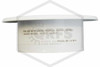 Viking® NP-1 Escutcheon | White Polyester | 1/2 in. Sprinkler | QRFS | Label