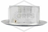 Retrofit Two Piece Escutcheon | Recessed | Chrome | 1/2 in. Sprinkler | Side