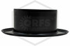 Two Piece Escutcheon | Recessed | Black | 1/2 in. Sprinkler | Side
