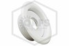 Two Piece Escutcheon | Threaded Recessed | White | 1/2 in. Sprinkler | Hero