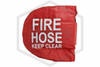 Cover for 16 & 18 in. Hose Reels | Fabric Reinforced PVC | Red w/ White Lettering | QRFS™ | Hero